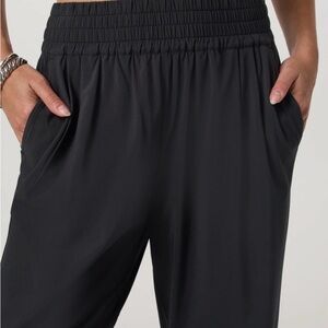 Apana Women's Black Joggers with Elastic Waist | Adjustable Ankle